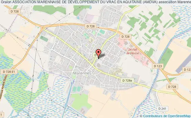 plan association Association Marennaise De DÉveloppement Du Vrac En Aquitaine (amdva) Marennes-Hiers-Brouage