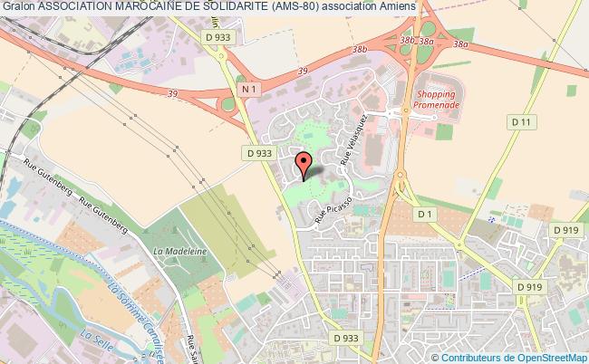 plan association Association Marocaine De Solidarite (ams-80) Amiens