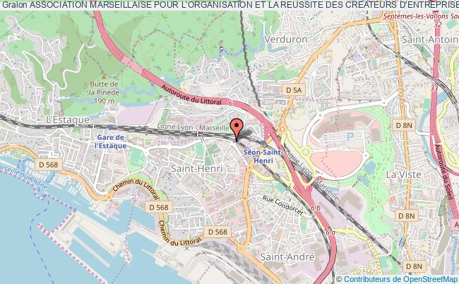 plan association Association Marseillaise Pour L'organisation Et La Reussite Des Createurs D'entreprises Marseille