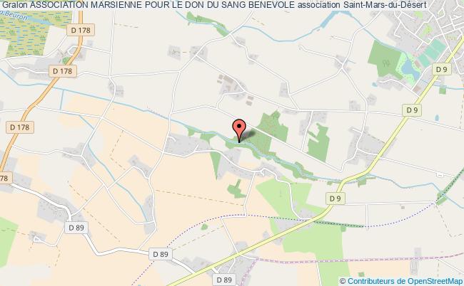plan association Association Marsienne Pour Le Don Du Sang Benevole Saint-Mars-du-Désert
