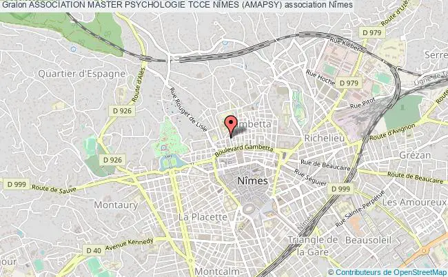 plan association Association Master Psychologie Tcce NÎmes (amapsy) Nîmes