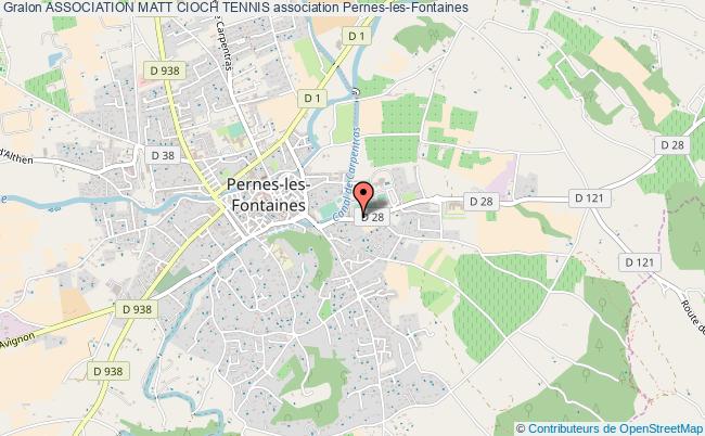 plan association Association Matt Cioch Tennis Pernes-les-Fontaines
