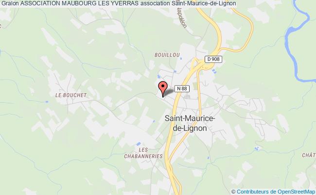 plan association Association Maubourg Les Yverras Saint-Maurice-de-Lignon