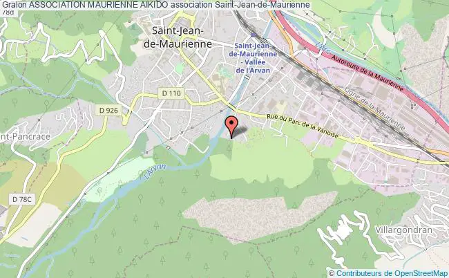 plan association Association Maurienne Aikido Saint-Jean-de-Maurienne