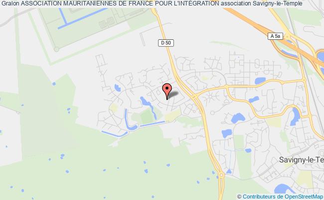 plan association Association Mauritaniennes De France Pour L'intÉgration Savigny-le-Temple