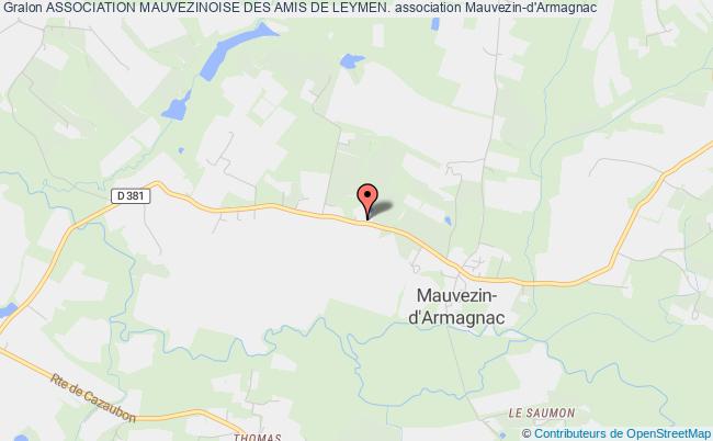 plan association Association Mauvezinoise Des Amis De Leymen. Mauvezin-d'Armagnac
