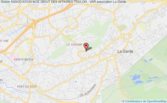 plan association Association Mce Droit Des Affaires Toulon - Var La    Garde Cedex