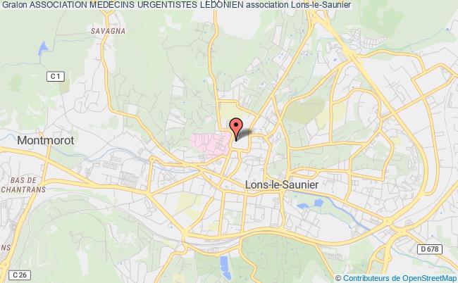 plan association Association Medecins Urgentistes Ledonien Lons-le-Saunier