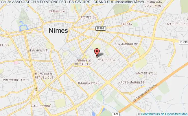 plan association Association MÉdiations Par Les Savoirs - Grand Sud Nîmes