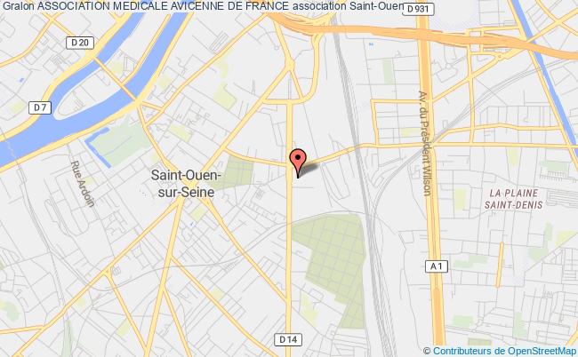 plan association Association Medicale Avicenne De France Saint-Ouen