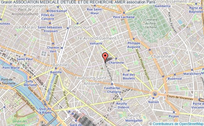 plan association Association Medicale D'etude Et De Recherche Amer Paris