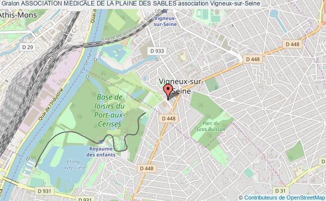 plan association Association MÉdicale De La Plaine Des Sables Vigneux-sur-Seine