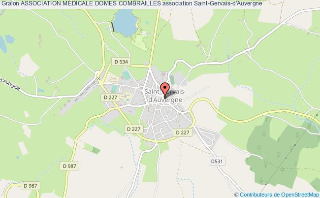 plan association Association Medicale Domes Combrailles Saint-Gervais-d'Auvergne