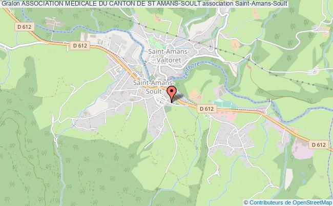 plan association Association Medicale Du Canton De St Amans-soult Saint-Amans-Soult