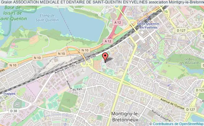 plan association Association MÉdicale Et Dentaire De Saint-quentin En Yvelines Montigny-le-Bretonneux