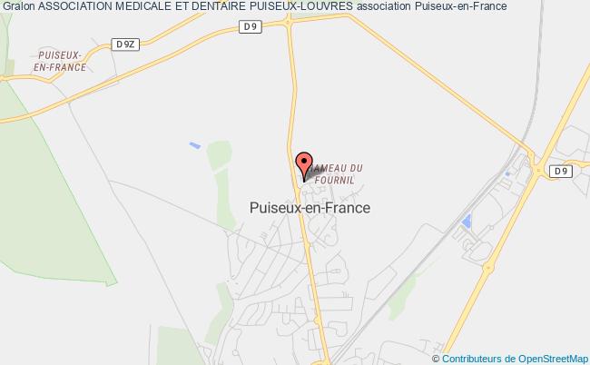 plan association Association Medicale Et Dentaire Puiseux-louvres Puiseux-en-France