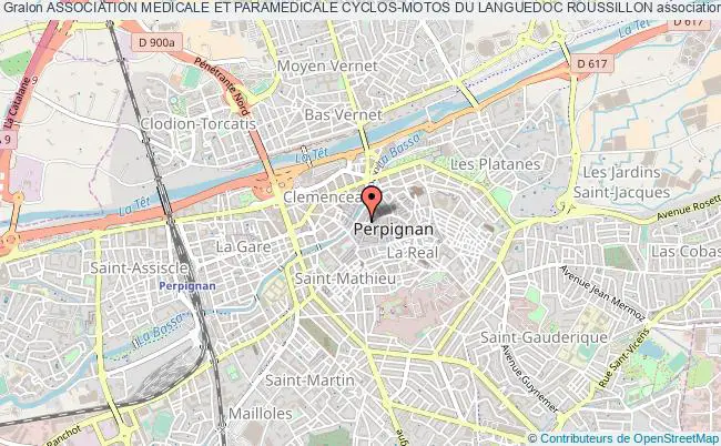 plan association Association Medicale Et Paramedicale Cyclos-motos Du Languedoc Roussillon Perpignan