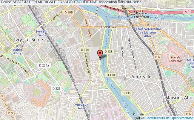 plan association Association Medicale Franco-saoudienne Vitry-sur-Seine