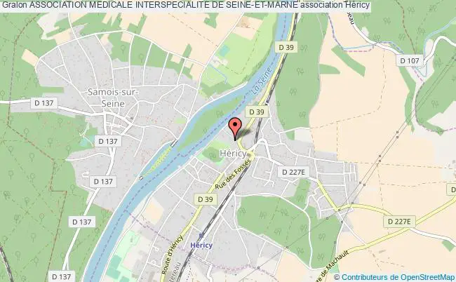 plan association Association Medicale Interspecialite De Seine-et-marne Héricy