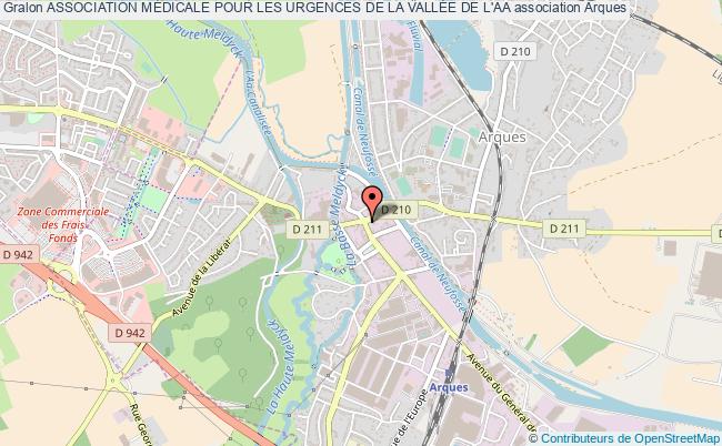 plan association Association MÉdicale Pour Les Urgences De La VallÉe De L'aa Arques