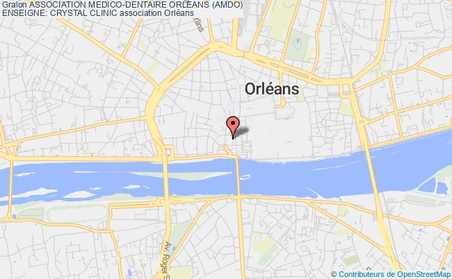 plan association Association Medico-dentaire Orleans (amdo)
Enseigne: Crystal Clinic Orléans
