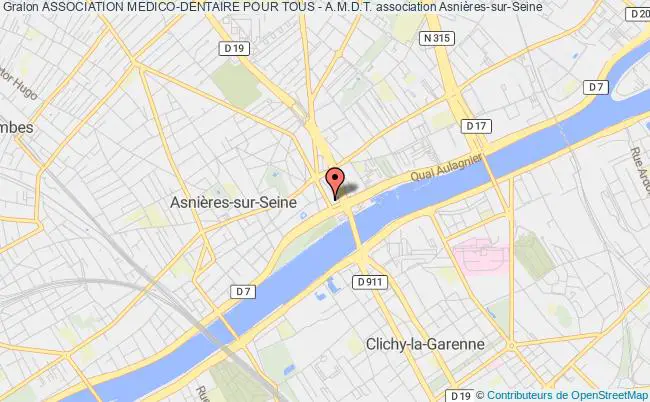 plan association Association Medico-dentaire Pour Tous - A.m.d.t. Asnières-sur-Seine