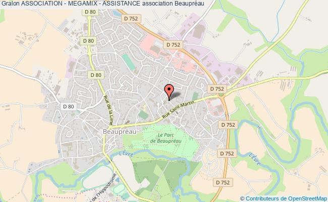 plan association Association - Megamix - Assistance Beaupréau-en-Mauges