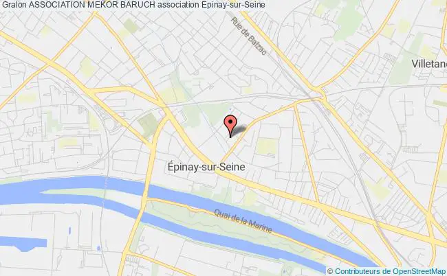 plan association Association Mekor Baruch Épinay-sur-Seine