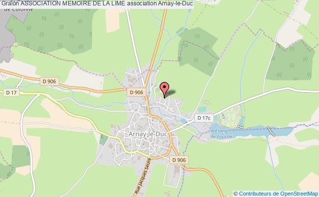 plan association Association Memoire De La Lime Arnay-le-Duc