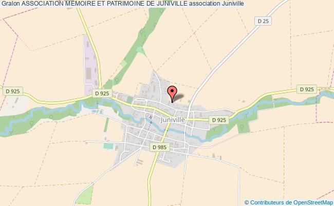 ASSOCIATION MEMOIRE ET PATRIMOINE DE JUNIVILLE