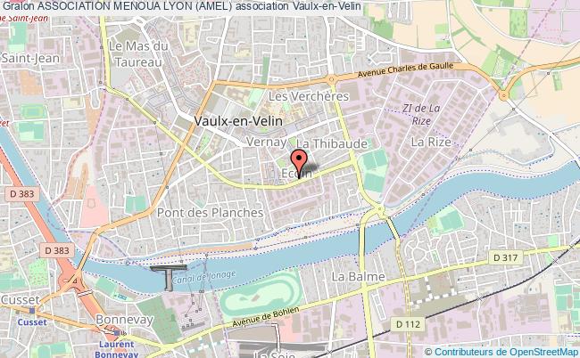 plan association Association Menoua Lyon (amel) Vaulx-en-Velin