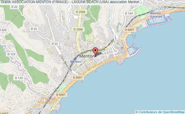 plan association Association Menton (france) - Laguna Beach (usa) Menton