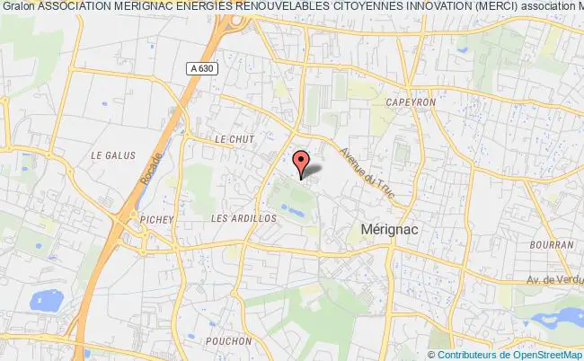 plan association Association Merignac Energies Renouvelables Citoyennes Innovation (merci) Mérignac