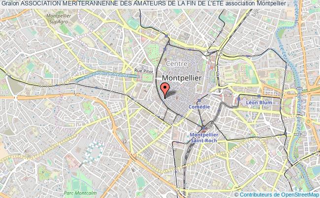 plan association Association Meriterannenne Des Amateurs De La Fin De L'ete Montpellier