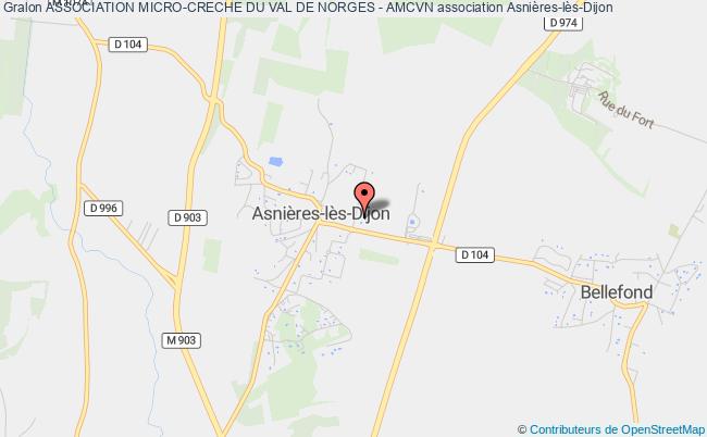 plan association Association Micro-creche Du Val De Norges - Amcvn Asnières-lès-Dijon