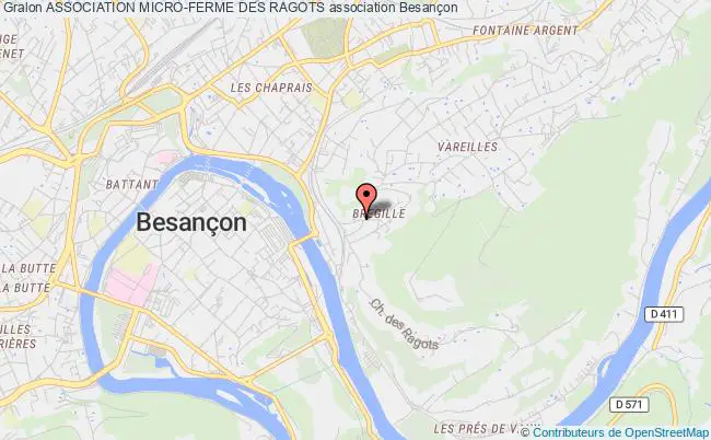 plan association Association Micro-ferme Des Ragots Besançon