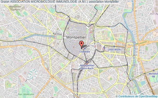 plan association Association Microbiologie Immunologie (a.m.i.) Montpellier