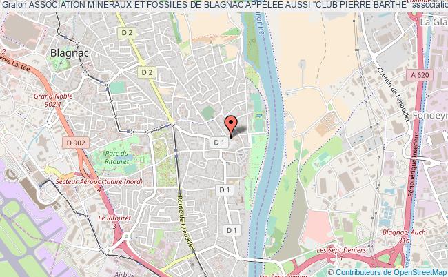 ASSOCIATION MINERAUX ET FOSSILES DE BLAGNAC APPELEE AUSSI "CLUB PIERRE BARTHE"