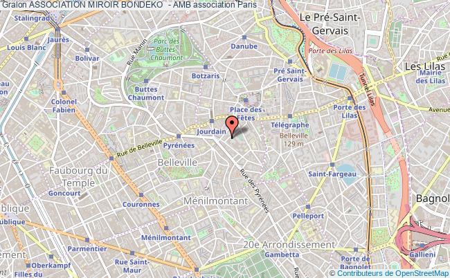 plan association Association Miroir Bondeko  - Amb Paris