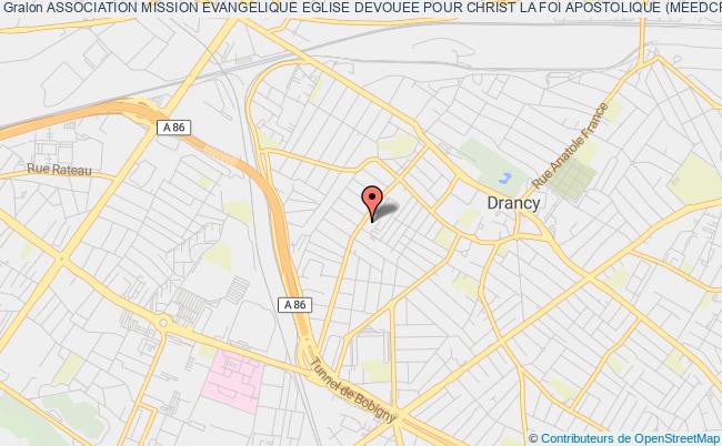 plan association Association Mission Evangelique Eglise Devouee Pour Christ La Foi Apostolique (meedcfa ) Drancy