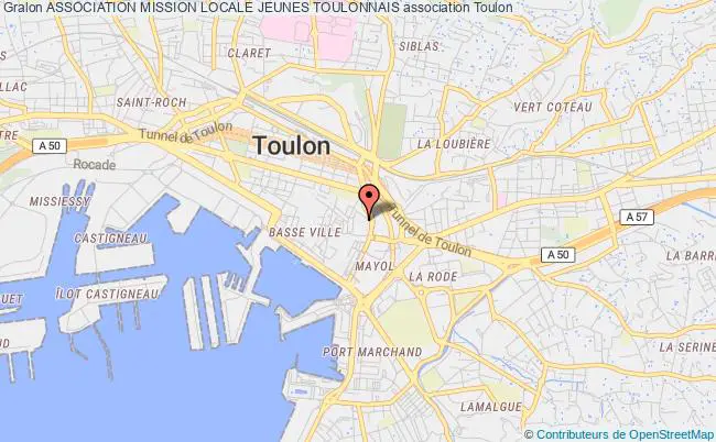 plan association Association Mission Locale Jeunes Toulonnais Toulon