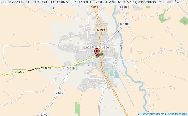 plan association Association Mobile De Soins De Support En Occitanie (a.m.s.s.o) Lézat-sur-Lèze
