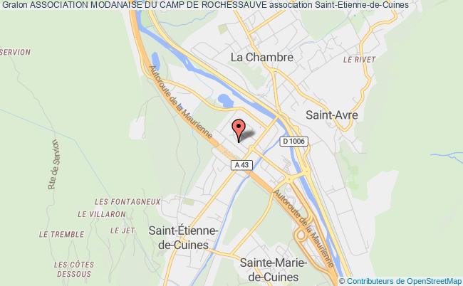 plan association Association Modanaise Du Camp De Rochessauve Saint-Étienne-de-Cuines