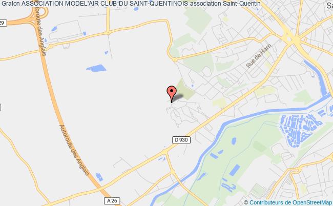 plan association Association Model'air Club Du Saint-quentinois Saint-Quentin