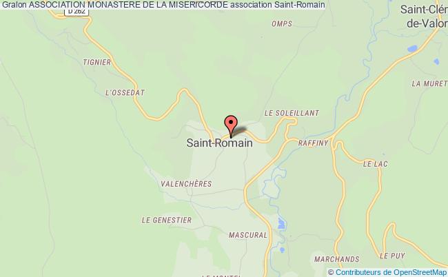 plan association Association Monastere De La Misericorde Saint-Romain