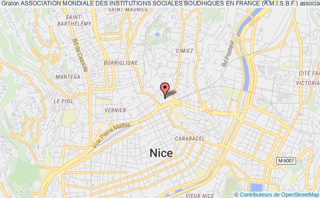 plan association Association Mondiale Des Institutions Sociales Boudhiques En France (a.m.i.s.b.f.) Nice