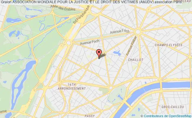 plan association Association Mondiale Pour La Justice Et Le Droit Des Victimes (amjdv) Paris