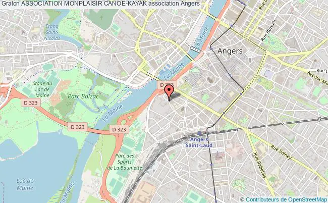 plan association Association Monplaisir Canoe-kayak Angers