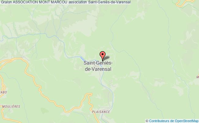 plan association Association Mont Marcou Saint-Geniès-de-Varensal