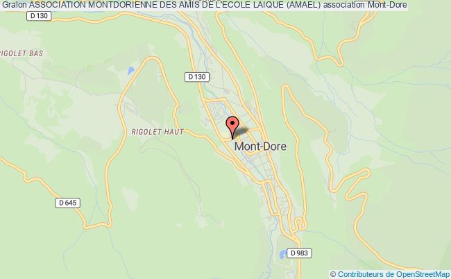 plan association Association Montdorienne Des Amis De L'ecole Laique (amael) Mont-Dore
